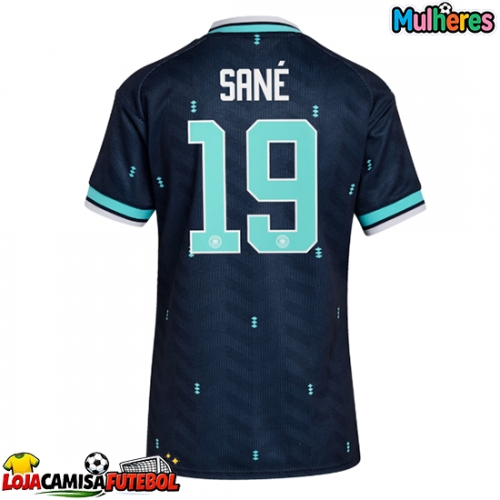 Camisa de Futebol Alemanha Leroy Sane #19 Equipamento Secundário Mulheres Mundo 2026 Manga Curta